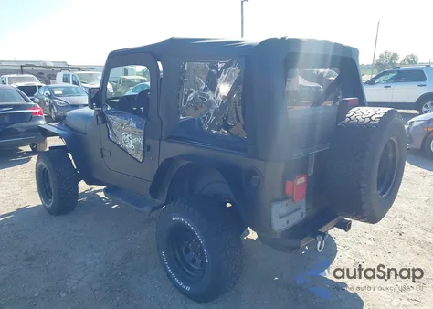2000 Jeep Wrangler Sport from USA, damaged, VIN 1J4FA49S8YP775825